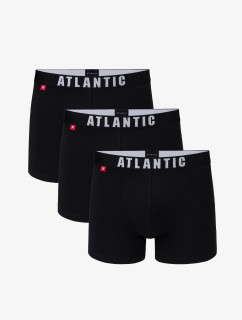 Pánské boxerky ATLANTIC 3Pack - černé