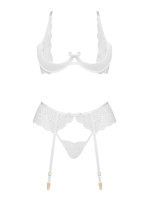 Dámská erotická souprava Rose set white - BEAUTY NIGHT FASHION