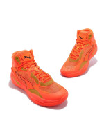 Pánské sportovní boty Playmaker Pro Mid Laser M 378327 01 Neon oranžová - Puma