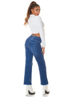 Sexy použitý vzhled Highwaist Jeans