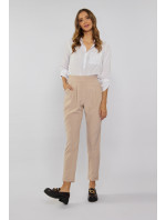 Monnari Kalhoty s vysokým pasem Cigarillo Pants Beige