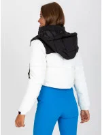 Dámská bunda NM KR D2 3825 68P bílá a černá