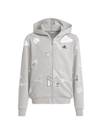 Adidas Biuv Zip Hoodie Jr IS3755 Mikina s kapucí