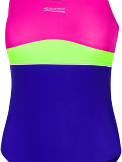 AQUA SPEED Plavky EMILY Violet/Green/Pink