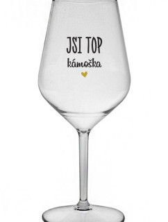 JSI TOP KÁMOŠKA - čirá nerozbitná sklenice na víno 470 ml