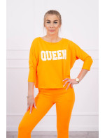 Set s oranžovým neonovým potiskem Queen