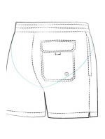 Pánské plavky Travel Shorts SM27N-6 Červená - Self