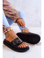 Classic Slippers With Buckle Big Star JJ274A307 Black