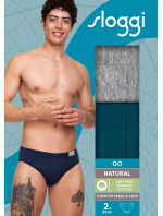 Pánské slipy GO Natural Brief C2P - UNKNOWN - vícebarevné V001 - SLOGGI