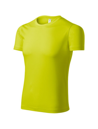 Pixel tričko unisex neon yellow