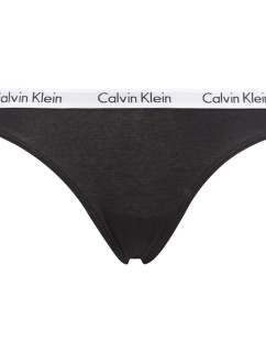 Dámská tanga Thong Carousel 0000D1617E 001 černá - Calvin Klein