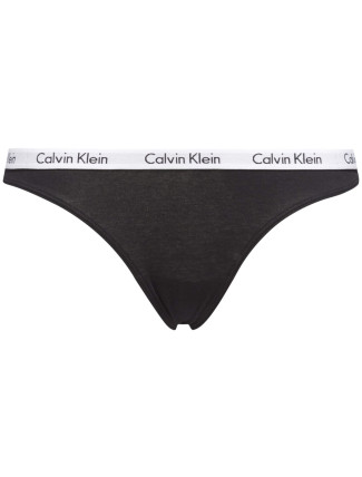 Dámská tanga Thong Carousel 0000D1617E 001 černá - Calvin Klein