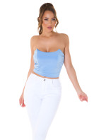 Sexy Bandeau crop top Corset Look