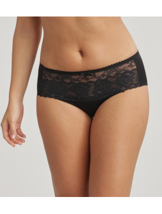 Dámské krajkové kalhotky PLAYTEX FLOWER ELEGANCE MIDI BRIEF - PLAYTEX - černá