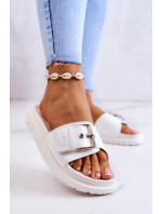 Classic Slippers With Buckle Big Star JJ274A309 White