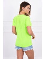 Halenka s potiskem Perfect green neon