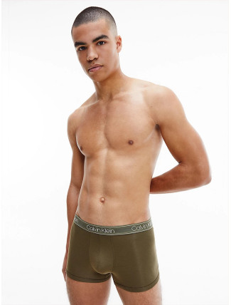 Pánské trenýrky Essential - NB2864A - RBN - Khaki - Calvin Klein