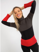Dámská halenka RV BZ 8465 1.44P tmavá khaki - FPrice