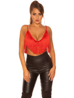 Sexy top KouCla Crop Top s třásněmi