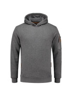 Premium Hooded Sweater mikina pánská stone melange