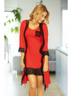 Kalimo Housecoat Chios Red