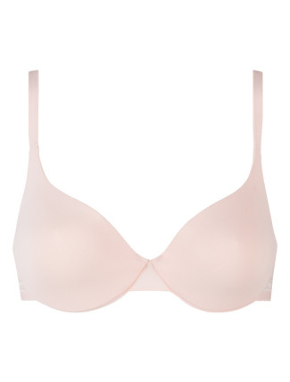 Dámská hladká vyztužená podprsenka DIM INVISIFREE PADDED BRA - DIM - světle růžová