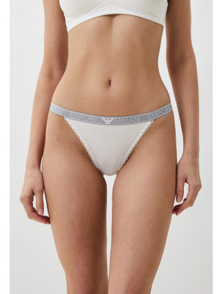 Dámské tanga 164282 4R221 00010 bílé - Emporio Armani