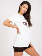Tričko FA TS 7720.43P bílo-hnědá