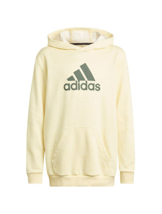 Dětská mikina Badge of Sport Hoodie Jr HN8469 žlutá - Adidas