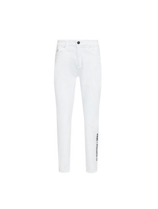 Karl Lagerfeld White Gf Denim Pants W 221W1101 Jeans