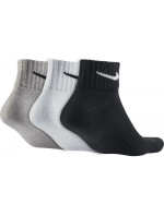 Bavlněné čtvrtinové ponožky Nike 3 Pack SX4926-901