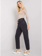 Černé mom jeans Alvana RUE PARIS