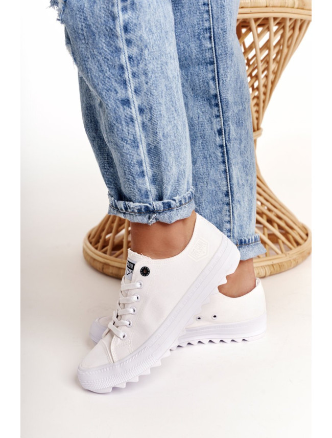 Women's Sneakers On A Chunky Sole BIG STAR White