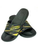 AQUA SPEED Plavecká obuv do bazénu Idaho Black/Yellow Pattern 18