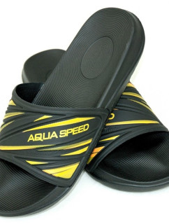 AQUA SPEED Plavecká obuv do bazénu Idaho Black/Yellow Pattern 18