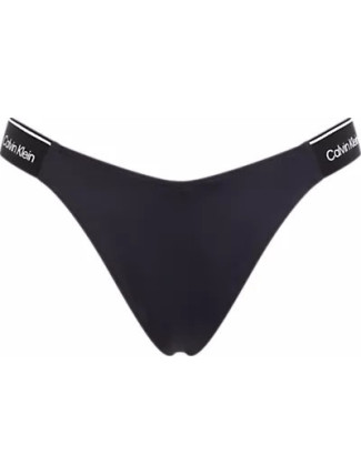 Dámské plavkové kalhotky DELTA BIKINI KW0KW02430 BEH černé - Calvin Klein