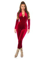 Sexy Koucla "Kylie Style "SamtLook Jumpsuit m.Strass