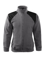 Jacket Hi-Q fleece unisex ocelově šedá 36 (brand label)