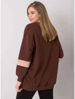 Mikina FA BL 7231.33X tmavě hnědá