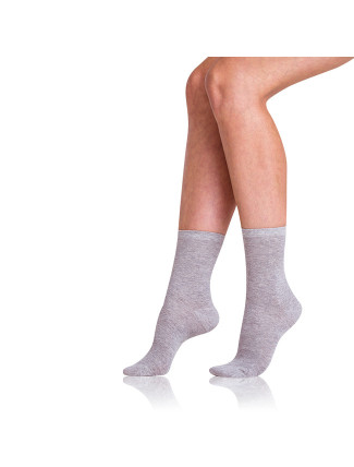 Dámské ponožky z bio bavlny GREEN ECOSMART LADIES SOCKS - BELLINDA - šedá