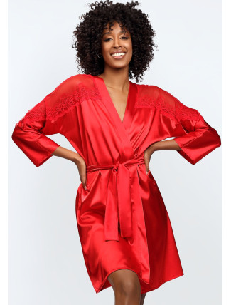 DKaren Housecoat Femi Red