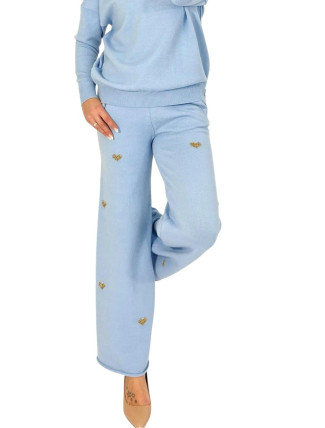 Dámské kalhoty Comfort fit blue - MM FASHION