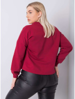 Obyčejná hnědá mikina plus size