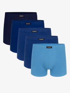 Pánské boxerky ATLANTIC 5Pack - odstíny modré