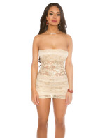 Sexy party-bandeau-minidress s krajkou