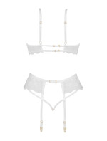 Dámská erotická souprava Rose set white - BEAUTY NIGHT FASHION