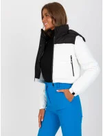 Dámská bunda NM KR D2 3825 68P bílá a černá
