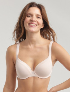 Dámská vyztužená podprsenka DIM INVISIBLE GENEROUS LIGHT PADDED BRA - DIM - světle růžová