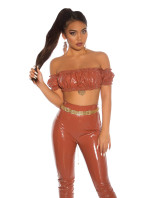 Sexy top KouCla Party Wetlook Crop Top