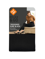 Elegantní dámské legíny (tregíny) NUR DIE TREGGINGS PURE BLACK - NUR DIE - černá